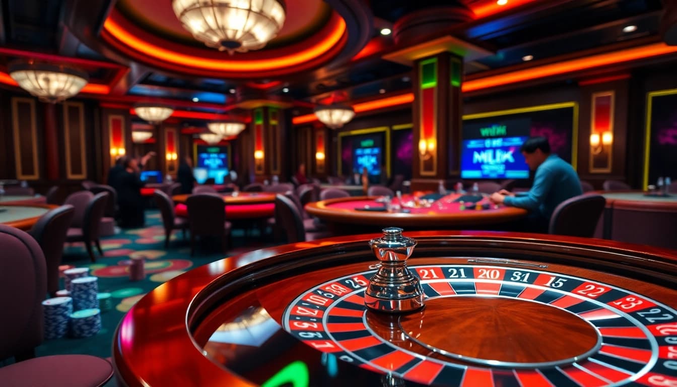 Engaging scene of players at a roulette table, illustrating hidden wiki onion connections in dark web gambling.