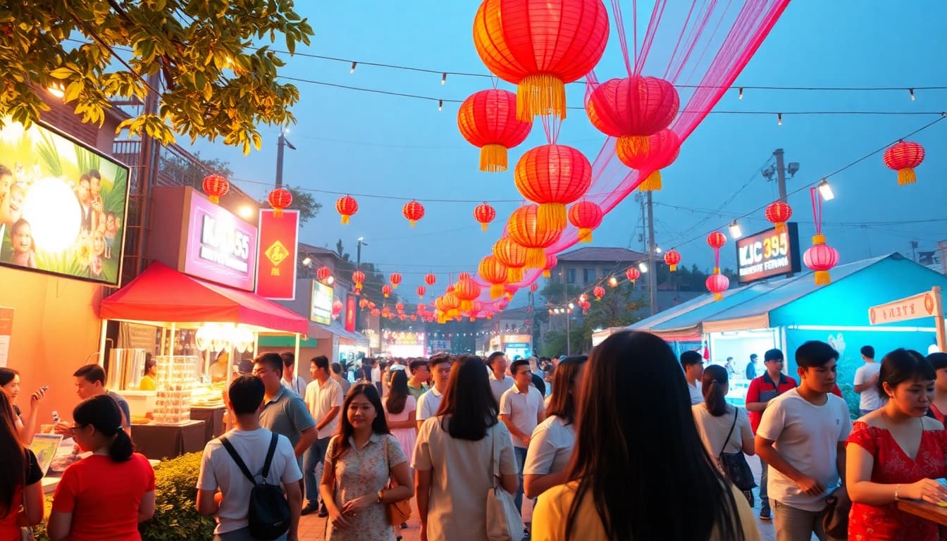 Vibrant community event organized by https://kjc365.com/, showcasing entertainment activities in Vietnam.
