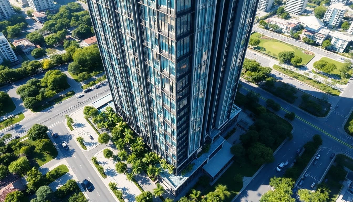 Showcase of luxury tampines ec with modern architecture and vibrant greenery surroundings.