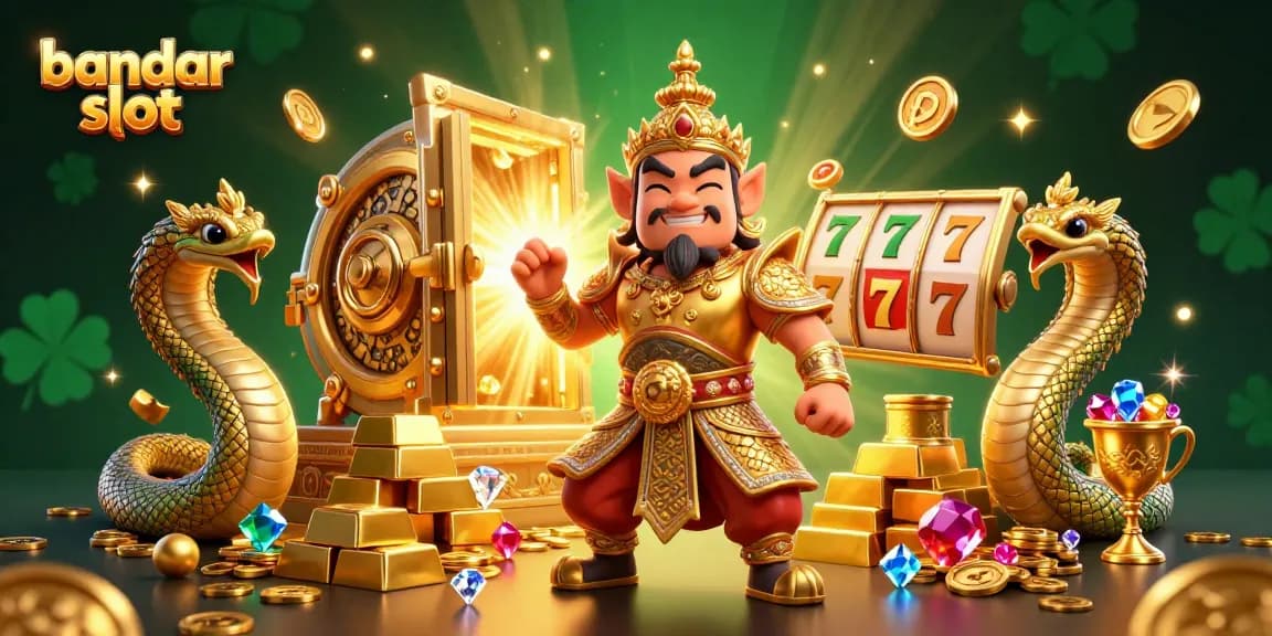 Engage with bandar slot dynamics and vibrant gambling treasures in this captivating 3D illustration.