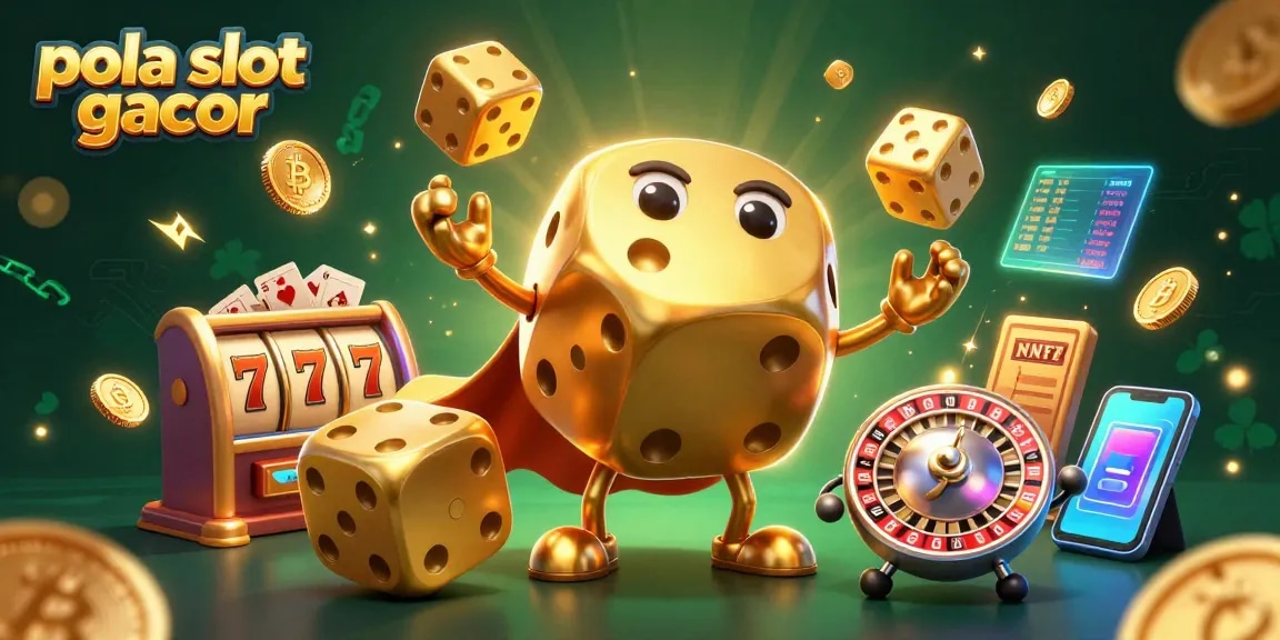 Engage with pola slot gacor strategies in this vibrant 3D casino illustration.