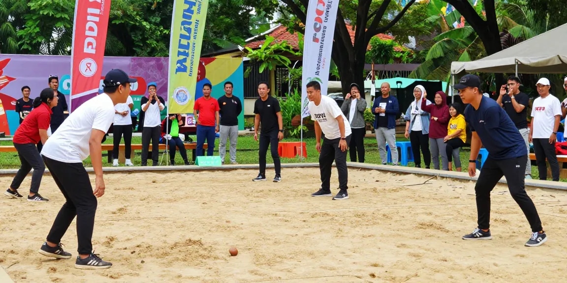 Kompetisi petanque di FOPI Kota Banjarmasin, menunjukkan kebersamaan dan semangat olahraga fopikotabanjarma.org.