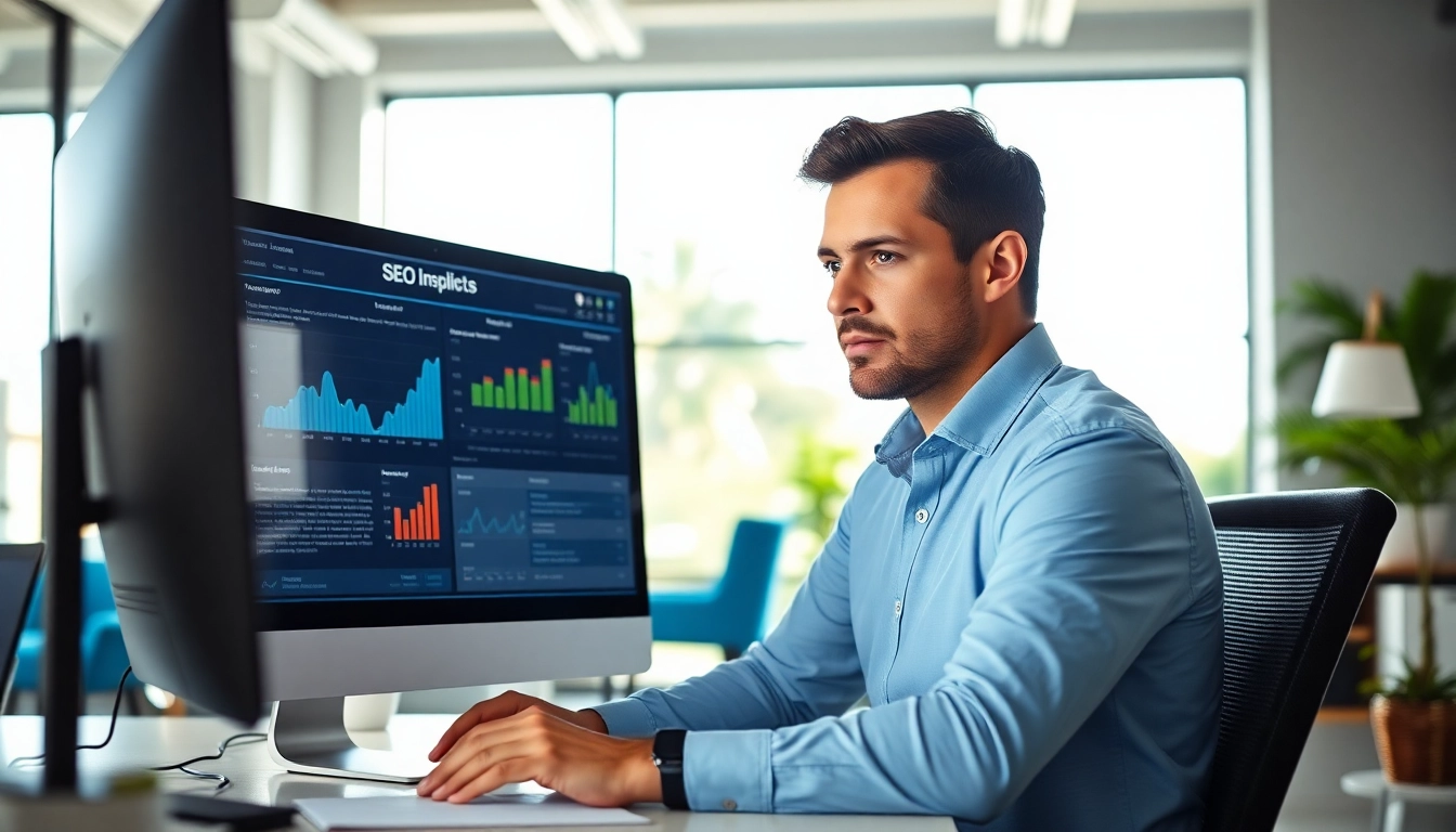 Enhance your Clearwater FL SEO strategy with professional analysis in a bright office setting.