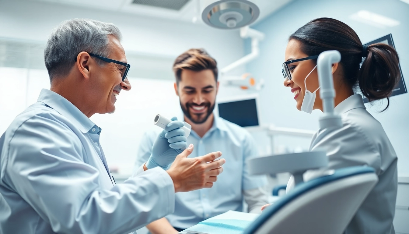 A skilled edmonton orthodontist providing personalized care in a bright, modern clinic environment.
