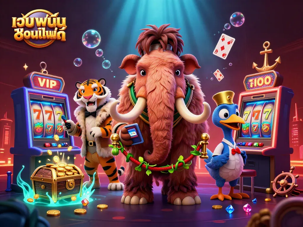 ภาพวาด 3D ของเว็บพนันออนไลน์ที่ผู้เล่นเพลิดเพลินไปกับบรรยากาศในคาสิโนโต้คลื่น