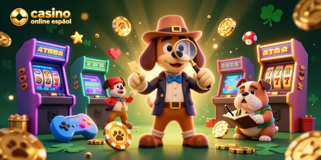 Disfruta de juegos en casino online español con esta rica y detallada ilustración 3D.