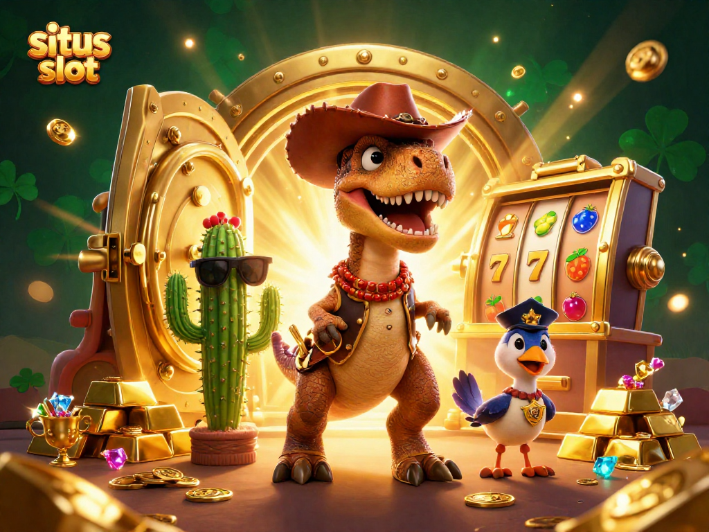 Menangkan situs slot dan rasakan keseruan mesin slot dengan kombinasi karakter dinasaurus dan elemen keberuntungan.