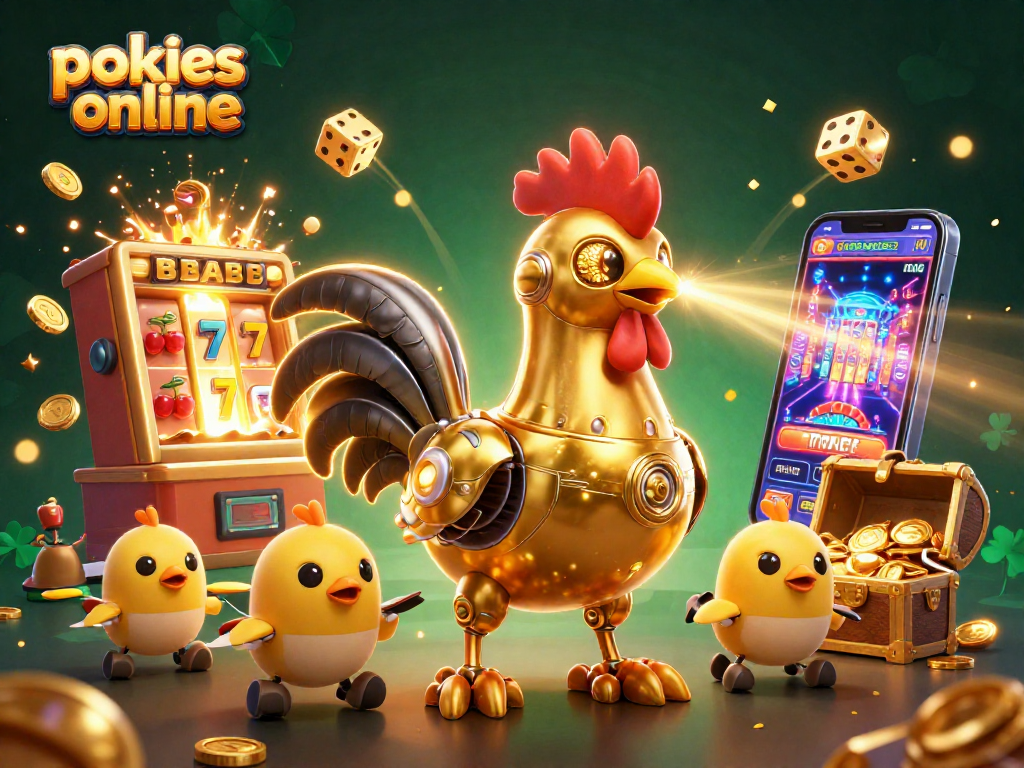 Experience the vibrant world of pokies online with exciting scenes of big wins and colorful game elements.