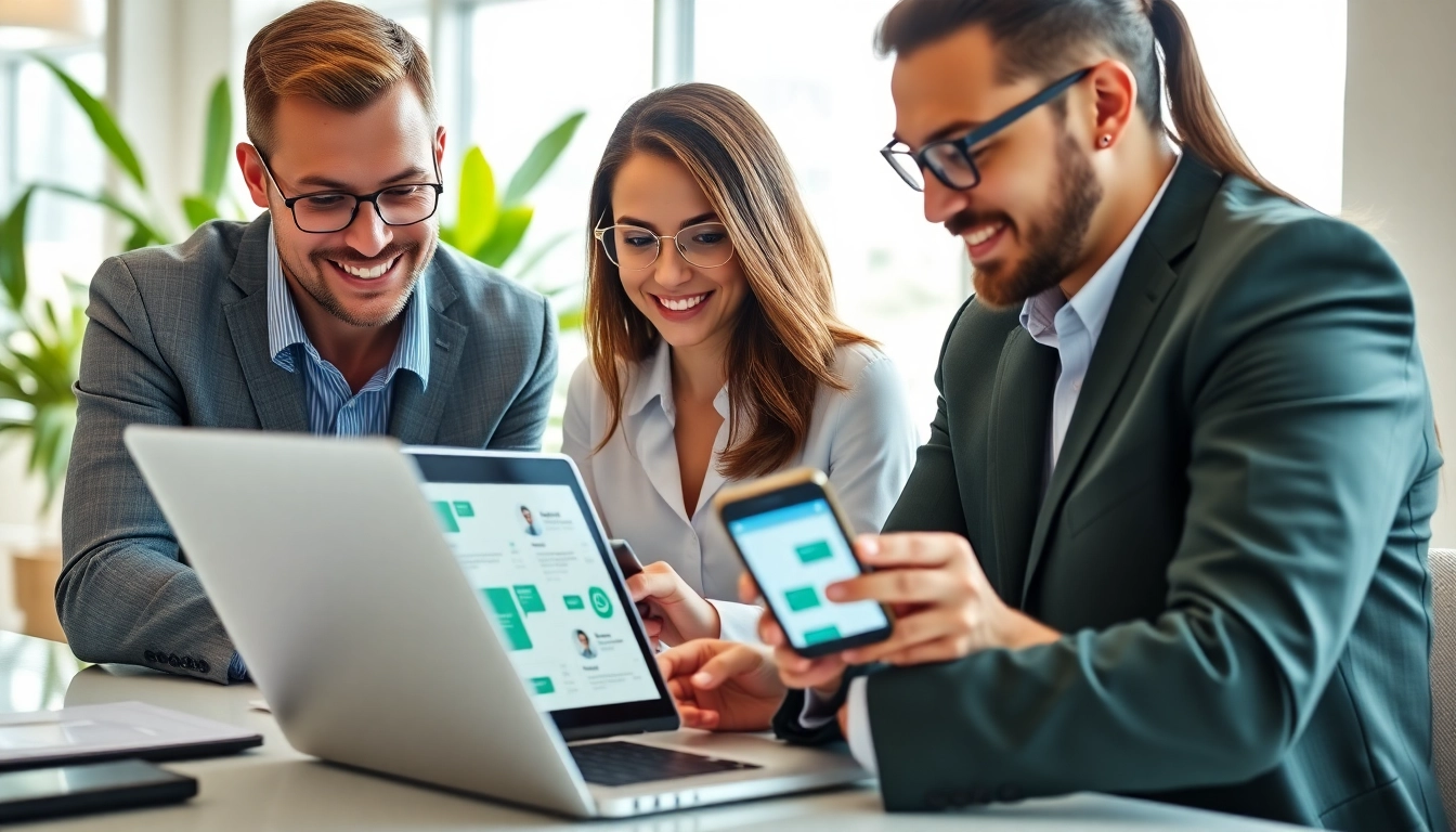 Enhance business efficiency with WhatsApp Smart CRM in a collaborative workspace setting.