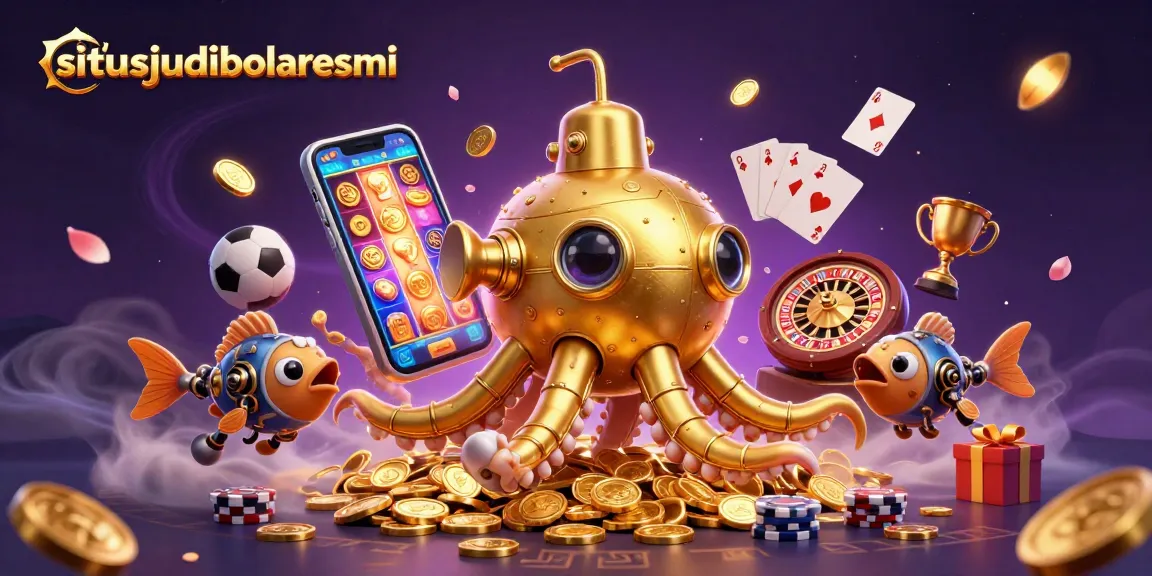 The image showcases situsjudibolaresmi as a vibrant online sports betting platform featuring dynamic interactions of gaming elements.