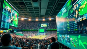 Engaging visual showcasing the best sportsbooks in Mexico within an exciting sports betting environment.
