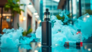 Erleben Sie vozol in einem modernen Setting mit lebendigen Dampf-Elementen.