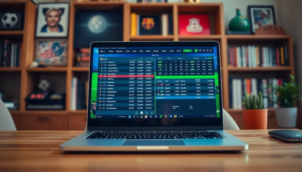 Explore the best sports betting sites Brazil on a laptop with dynamic odds displayed.