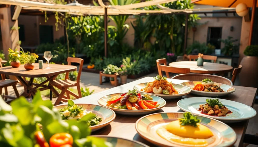 Enjoying meals at farm-to-table restaurants Cabo, featuring fresh produce and vibrant outdoor settings.