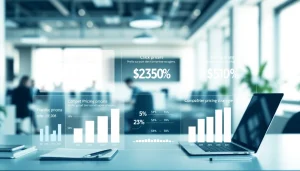 Analyze competitive pricing models effectively depicted in a modern workspace infographic.