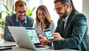 Enhance business efficiency with WhatsApp Smart CRM in a collaborative workspace setting.