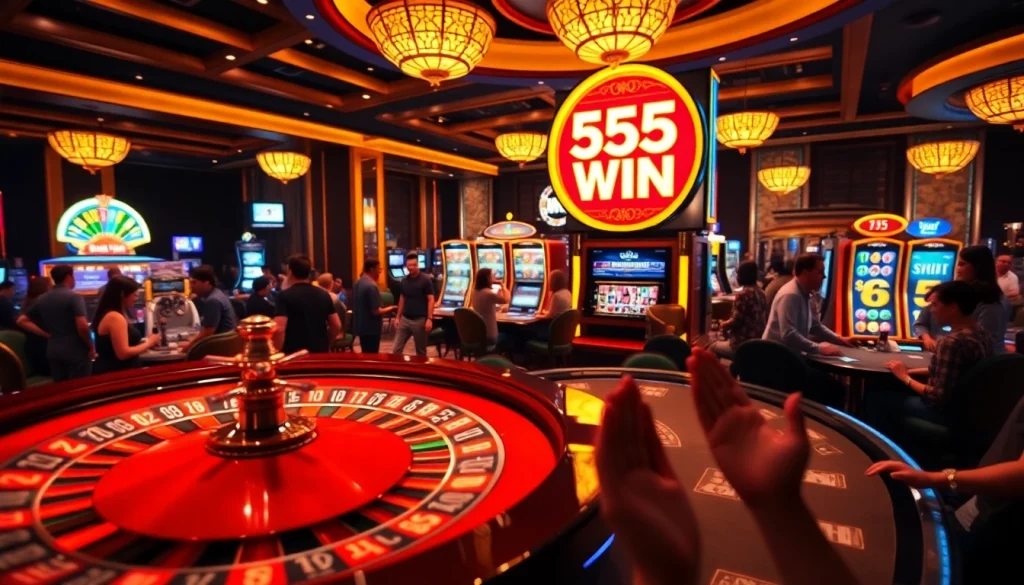 Experience the thrill of 555 win with vibrant casino games and joyful players.