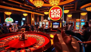 Experience the thrill of 555 win with vibrant casino games and joyful players.