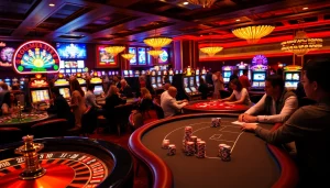 Experience the thrill of gaming at go8s.bio/ with players poised for winning at luxurious casino tables.