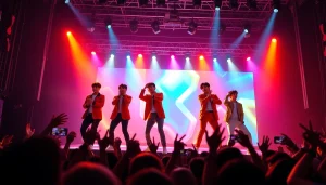 BTS news: BTS thrilling performance at a concert, showcasing the excitement of their fans.