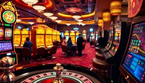 Experience the excitement of the Mahjong slot demo at vibrant casino slots, featuring interactive gameplay and high-energy atmosphere.