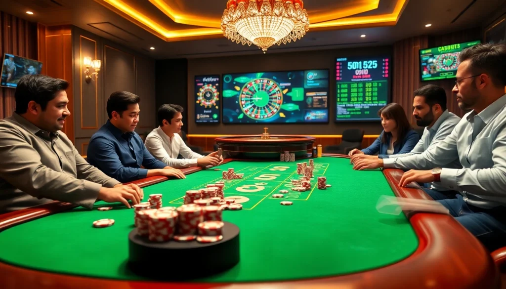 Experience thrilling poker action at 555win com with vibrant chips and casino ambiance.