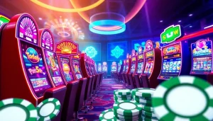 Menyediakan slot depo 1000 dengan suasana kasino digital yang vibrant dan mengesankan.